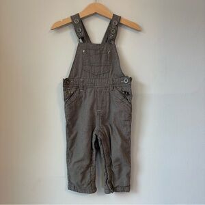 Next Lined Mini Houndstooth Utility Overalls Size 12-18 Months
